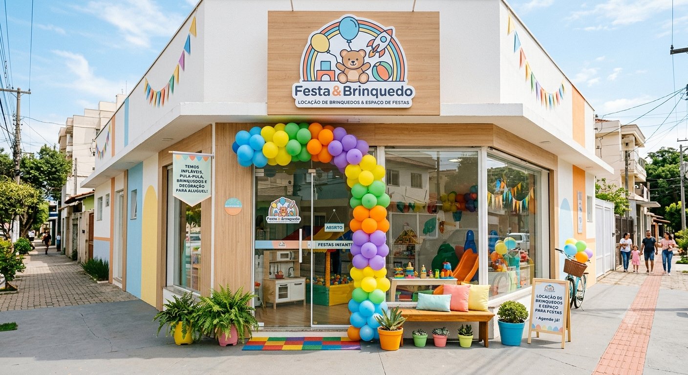 Casa de Festas Infantís Estruturada e Consolidada